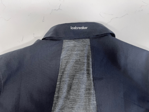 Icebreaker Hike Top Back Panels and collar