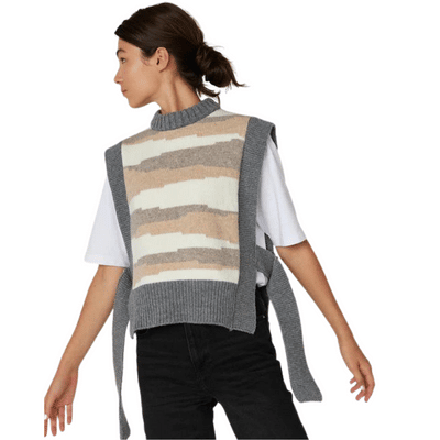 Kavlos Womens Merino Wool Vest Multicolor