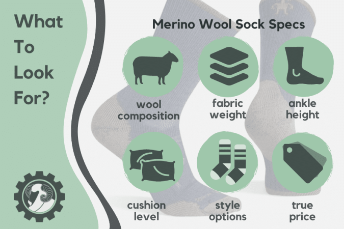Merino Wool Sock Features