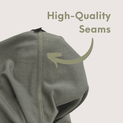 High Quality Seams in Green Merino Wool Dress