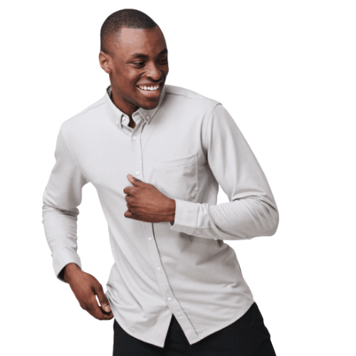 Western Rise Limitless Merino Button Down Shirt White