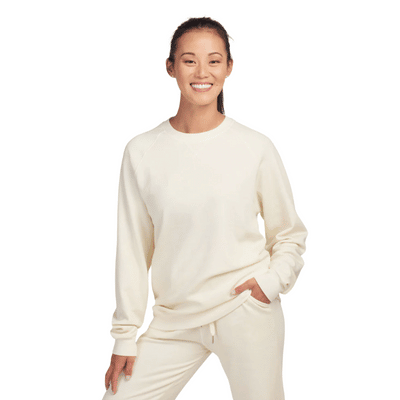Woolx Bailey Crewneck Merino Wool Sweatshirt White